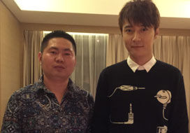 广州摩登娱乐与明星合影